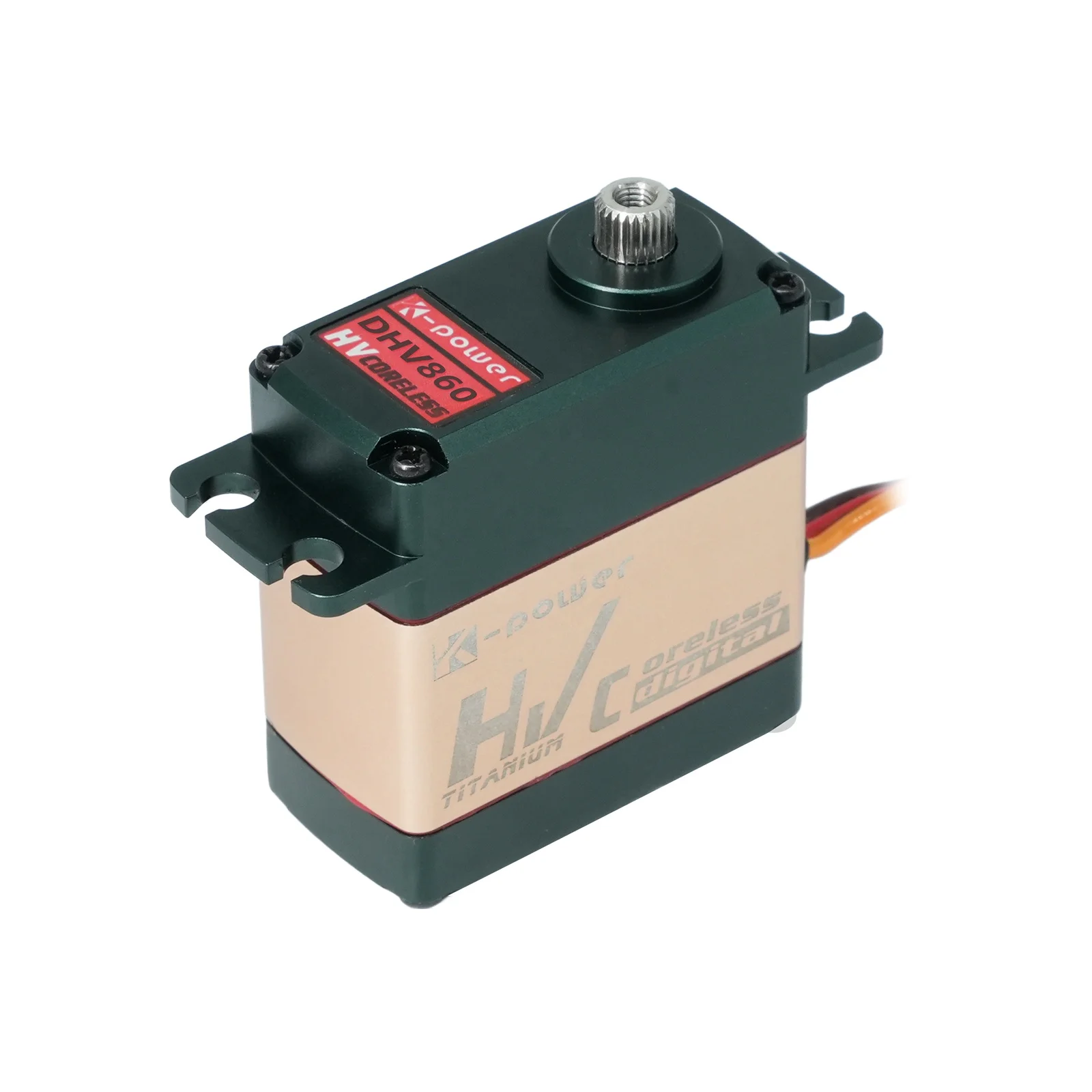 

Цифровой сервопривод Kpower DHV860 2026 года с алюминиевым корпусом, металлическим редуктором, безколлекторный, 12В, 60кг, высокомоментный, для радиоуправляемых моделей Baja 1/5
