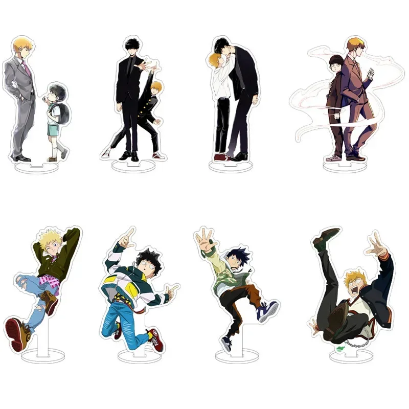 Anime Stand Mobu Saiko Hyaku Kageyama Shigeo Reigen Arataka Acrylic Standee Model Plate Collect Desktop Holder