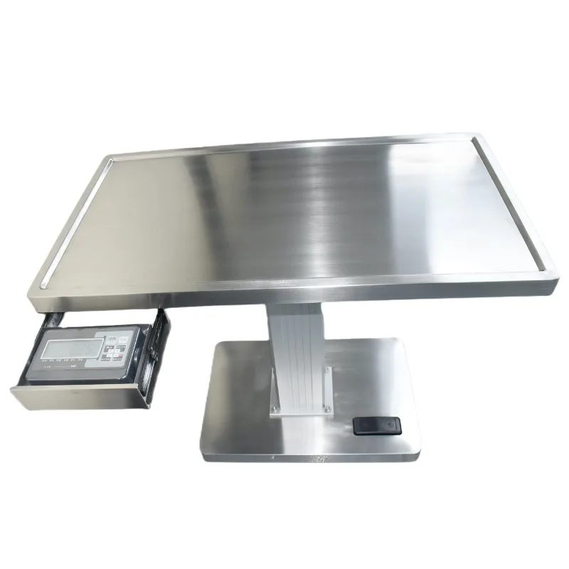 2026 Veterinary Equipment Operating Instrument Vehicle Stainless Steel Lifting Surgical Auxiliary Table for Animal