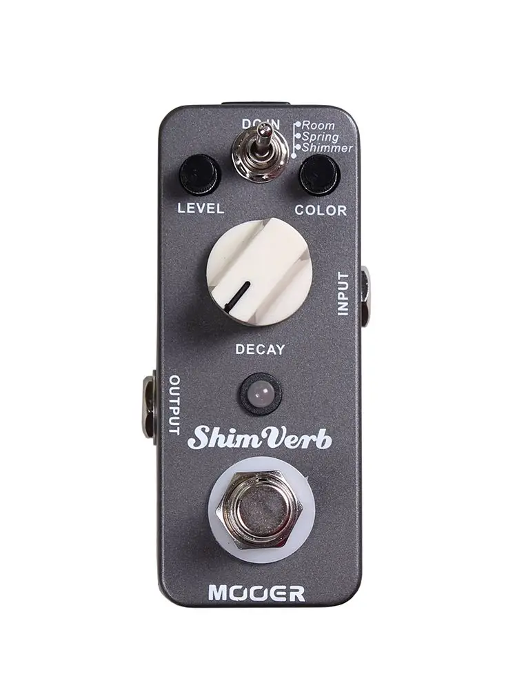 MOOER ShimVerb Gitaar Digitale Reverb Effectpedaal 3 Reverbmodi (Room/ Spring/ Shimmer) True Bypass Accessoires voor elektrische gitaar
