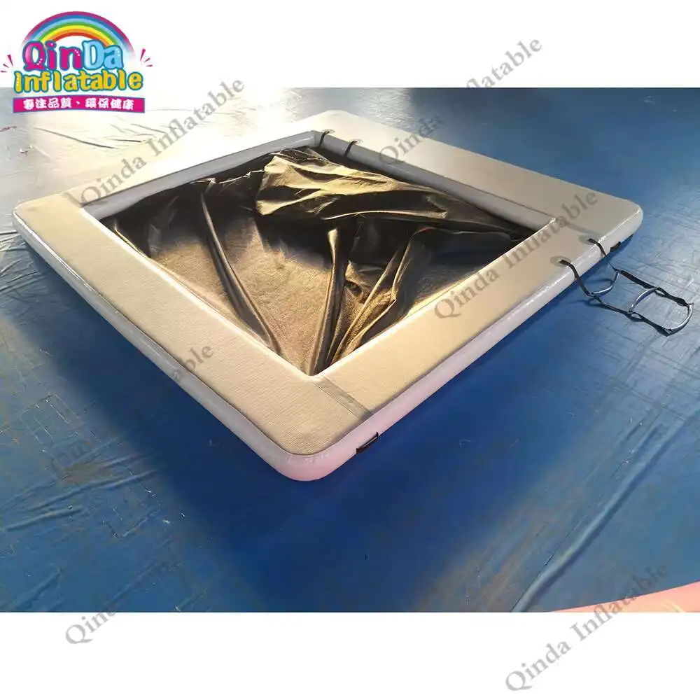 Piscina galleggiante dell'oceano Piscina gonfiabile del mare di 1,00 mm DWF con la rete anti-meduse