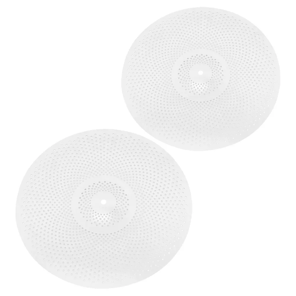 

2 Pcs 14/16 Inch Silent Cymbals Mute Drum Replacement Part Jazz Fitting Supply Easy Install Durability Noise Reduction