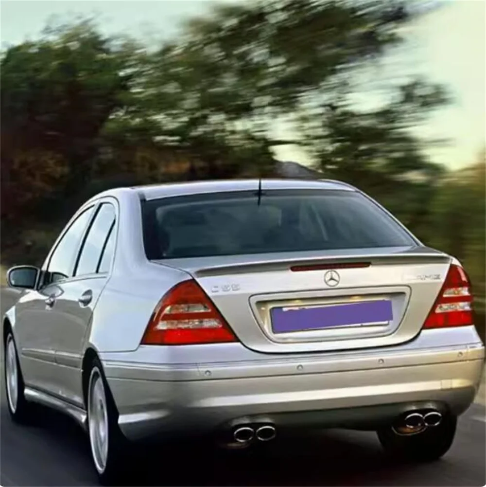 W203 ABS tylna owiewka spojler do Mercedes-Benz klasy C W203 C180 C200 C260 C320 2001 2002 2003 2004 2005 2006