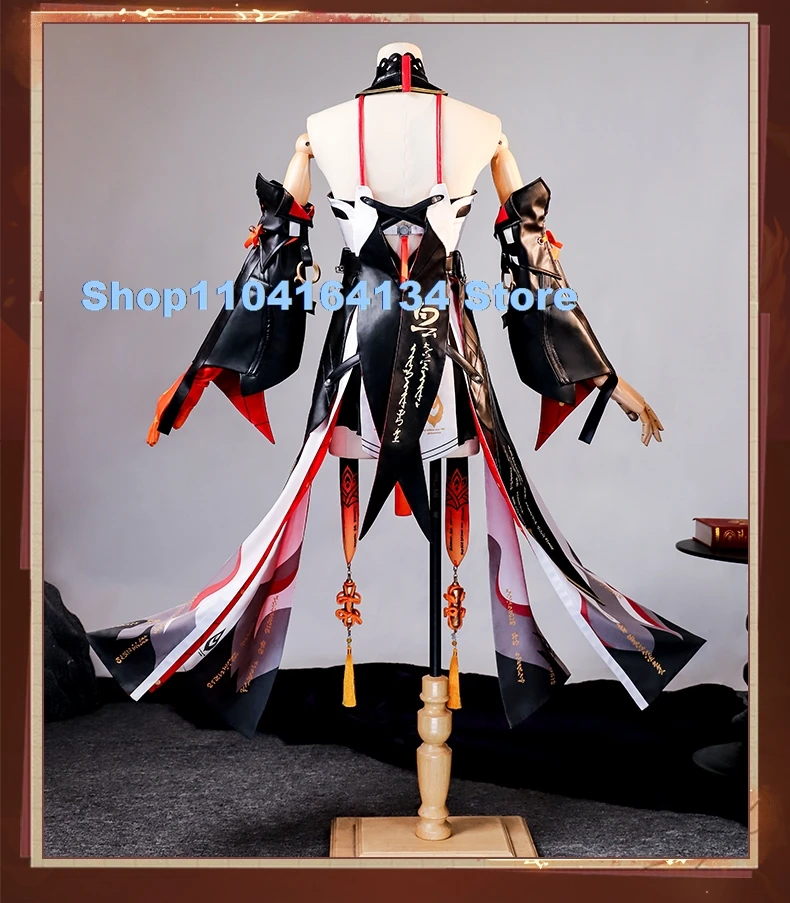 Changli Cosplay Costume Wuthering Waves Anime Women Fashion Dress Uniform for Halloween Christmas Game Party Outfit Clothing