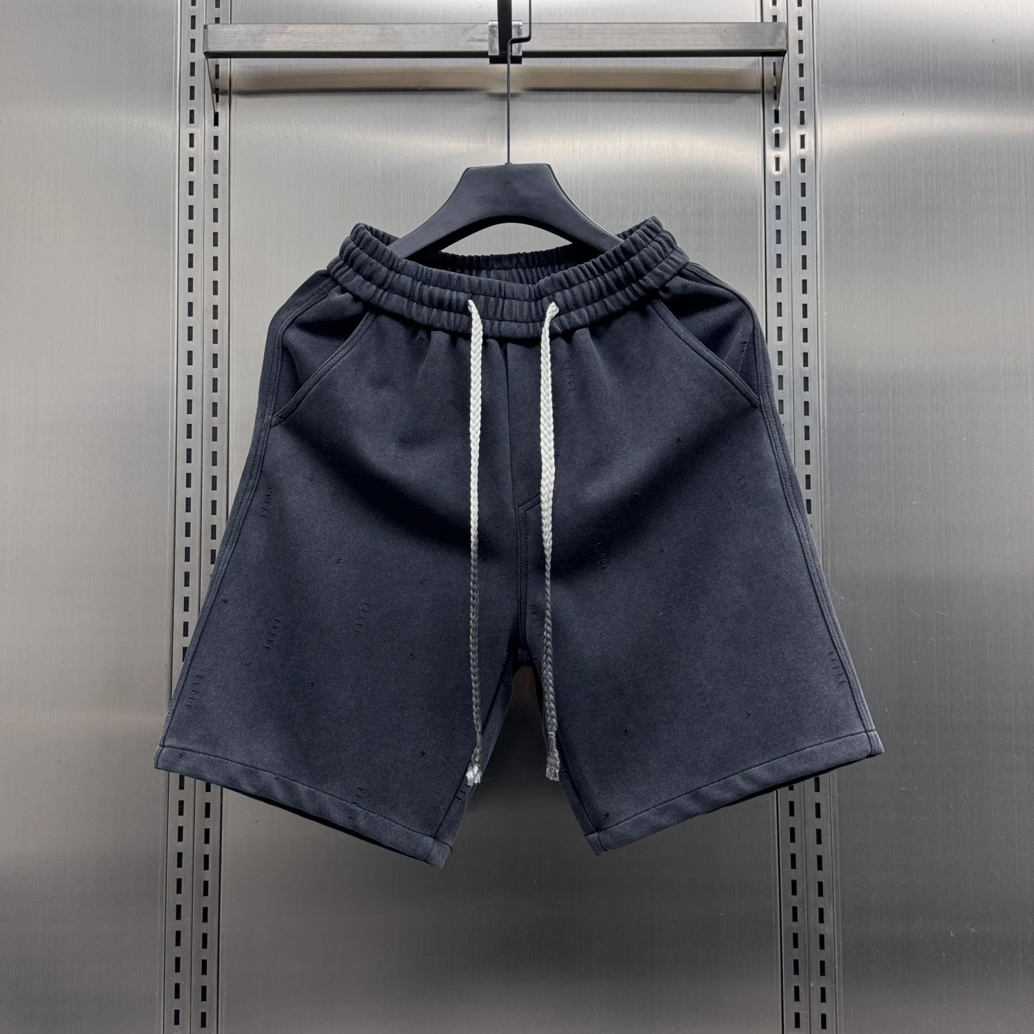 

Summer 2025 Men's Trendy Brand Five-Point Casual orts Breathable Loose Beach Pants Youth Vitali Sle Elastic Waist Strai...