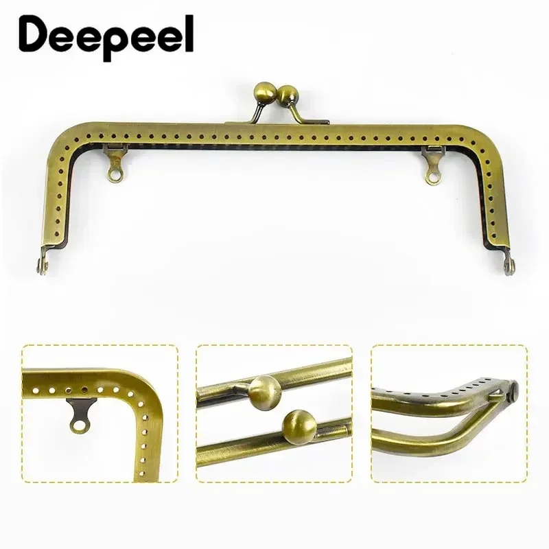 5Pcs 8.5-18.5cm Smooth Metal Bags Handles Purse Frame DIY Handmade Sewing Brackets Wallet Handbag Clourse Bag Accessories