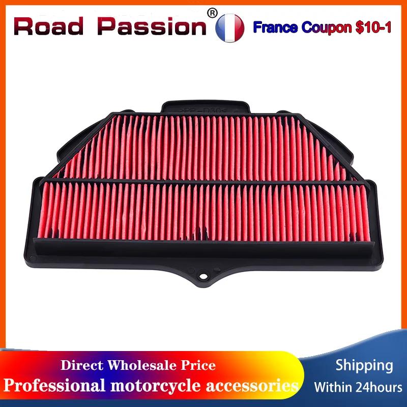 Filtre à Air pour moto, nettoyeur d'admission 33x18.5x4 CM, pour Suzuki GSX-R600 GSX-R750 GSXR600 GSXR750 GSXR 600 750 13780-01H00