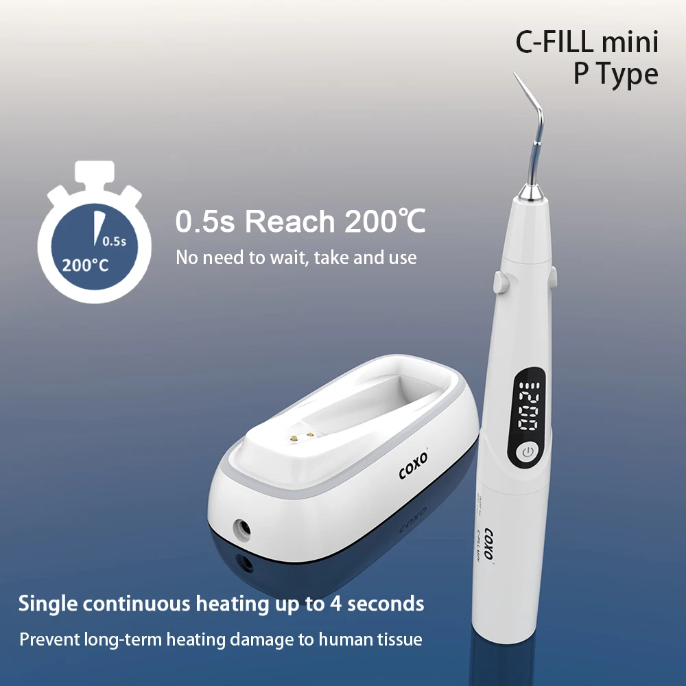 COXO C-FILL mini système d'obturation endodontique dentaire, odord'obturation dentaire et système de stylo pour le remplissage de canal radiculaire