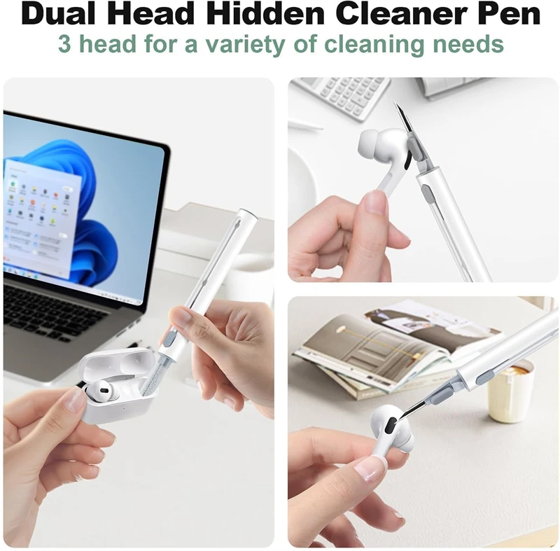 سماعة الهاتف المحمول تنظيف مجموعة أقلام آيفون 17 16 15 14 13 برو ماكس سامسونج Airpod فرشاة ليمبادور أداة تنظيف الملحقات