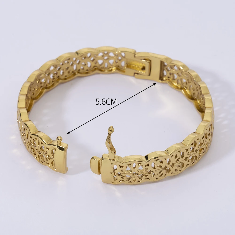 LUIZADA 2025, neues Vintage-Armband für Damen, afrikanische Hochzeit, luxuriös, vergoldet, Braut, exquisiter Glücksarmreif, Schmuck – Detail 3