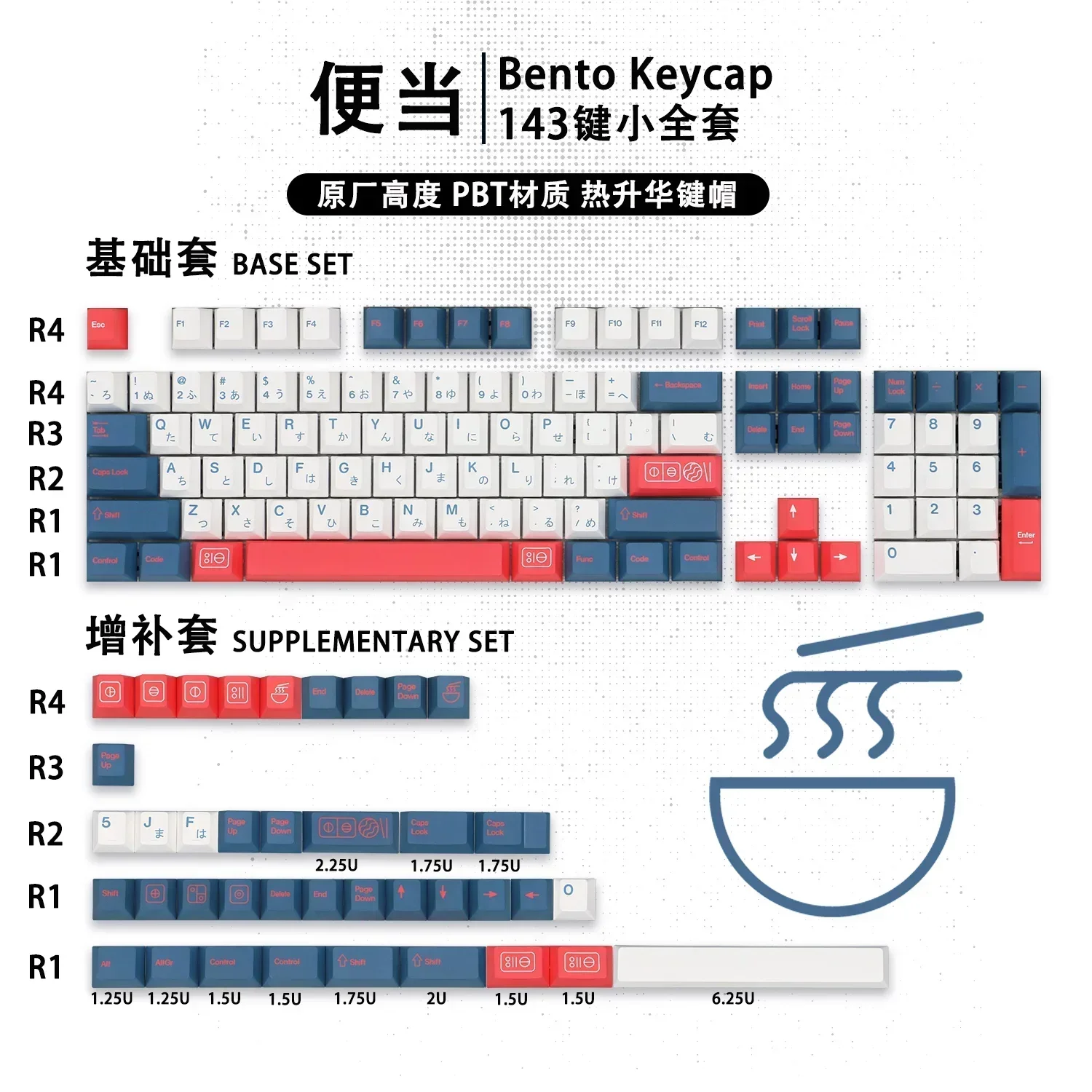 Theme Small Full Set of Keycaps Original Height PBT Sublimation Simple Mechanical Keyboard Keycaps