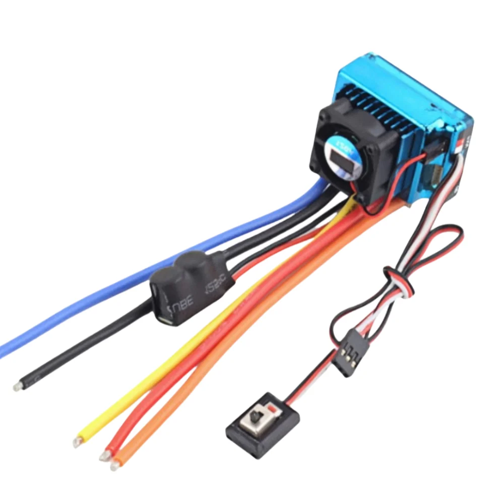 

New 45A 60A 80A 120A Brushless ESC Waterproof Dust-proof Electric Speed Controller XT60 T Plug 1:8 1:10 1:12 RC Crawler Parts