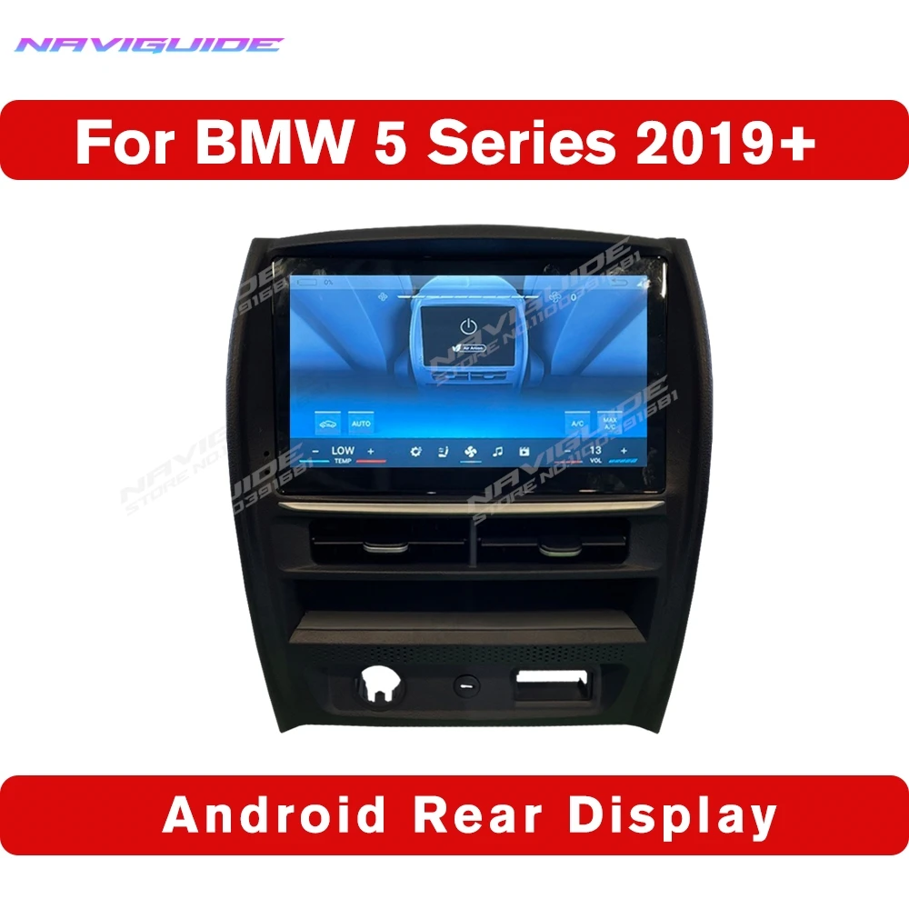 NAVIGUIDE Android Rear Display Screen For BMW 5 Series 2019+ AC Air Panel