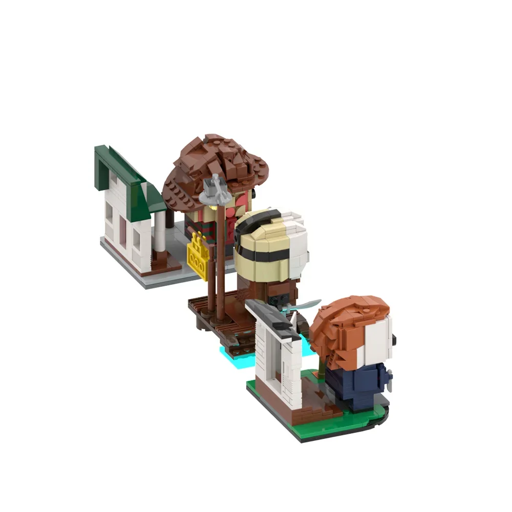 고브릭스 MOC 호러 시리즈 블록 모델 미국 호러 영화 캐릭터 모델 사이코 킬러 블록 장난감 어린이 생일 선물