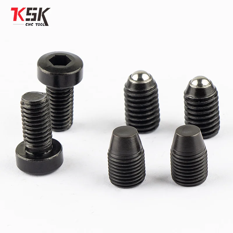 10PSC 12.9 Grade Steel Hex Socket Flat Point Set Screw ball locking screw End Headless Bolt LBK1-M4 LBK2-M5 CBH20 locking screw