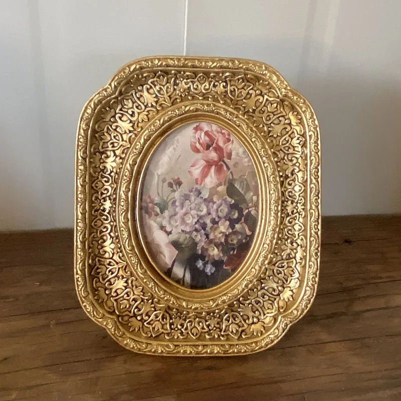 

Mutihome Room Decoration Retro Style Photo Frame Display Platform European Decorative Photo Frame Creative Display Photo Wall