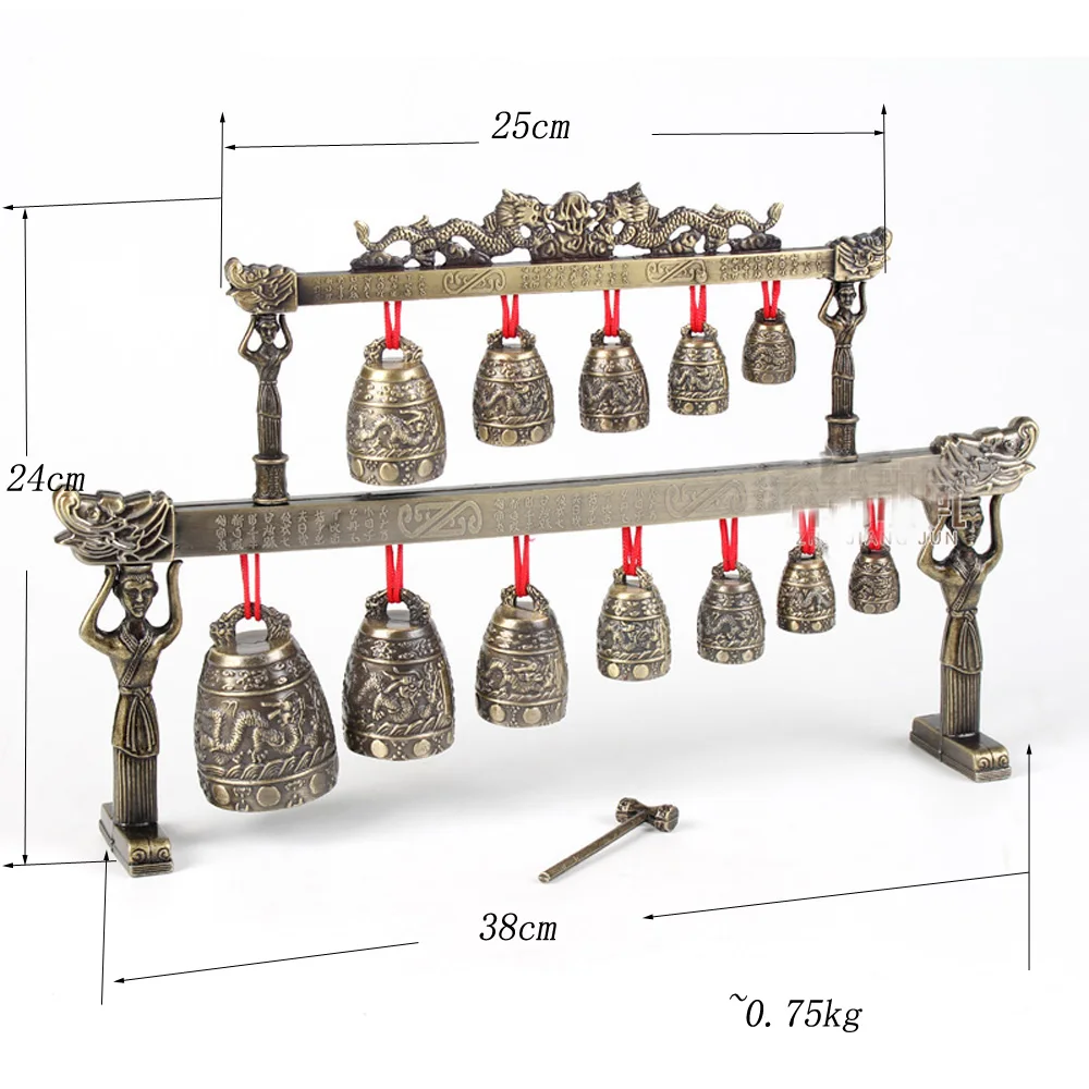 bronze ware material Artificial Chime bells by Zeng Houyi&Chinesisches Glockenspiel  ornaments model