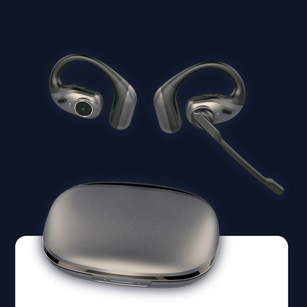 Bluetooth-Kopfhörer, Kabelloses Headset mit Mikrofon, Kabellose Bluetooth-Ohrhörer mit Geräuschunterdrückungsmikrofon für Arbeit, Mobiltelefone – Detail 10