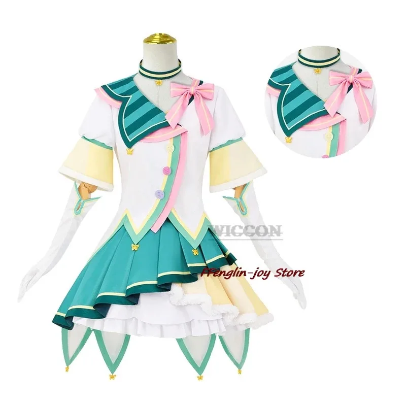 Кусанаги Нене Косплей Костюм Аниме Проект Sekai Красочная Сценическая Лолита cos pjsk 3rd cos Платье Принцессы Парик Одежда на Хэллоуин