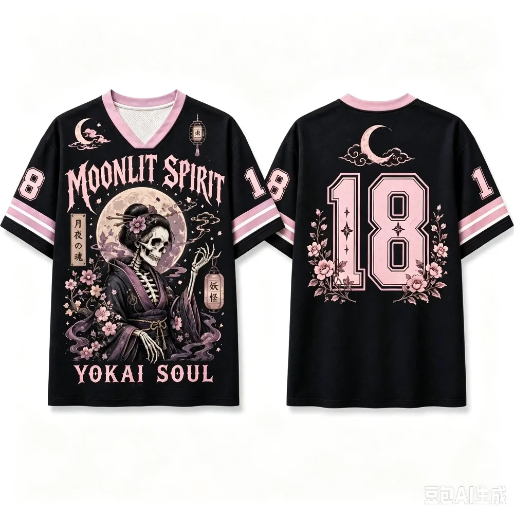 3D Printed Retro Gothic Skull Monster Men Women QuickDry V-Neck LooseT-Shirt Outdoor Street Fashion Casual Parent-Child Clothing