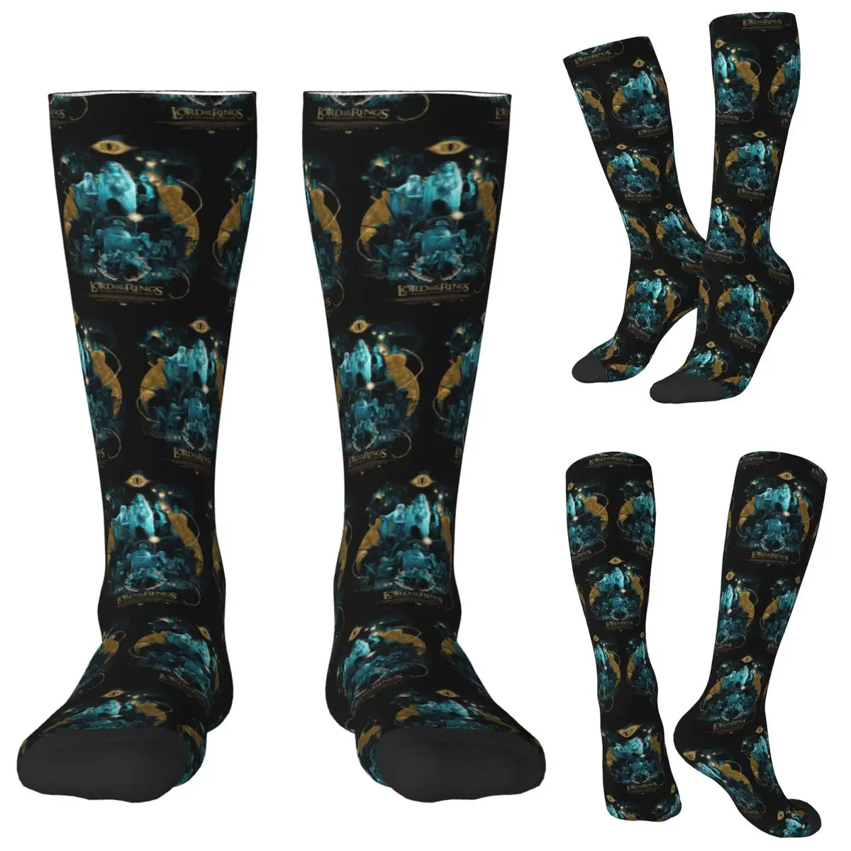 The L-Lord Of The Rings Magic Movie Socks Harajuku Stockings All Season Long Socks Accessories for Unisex Christmas Gifts