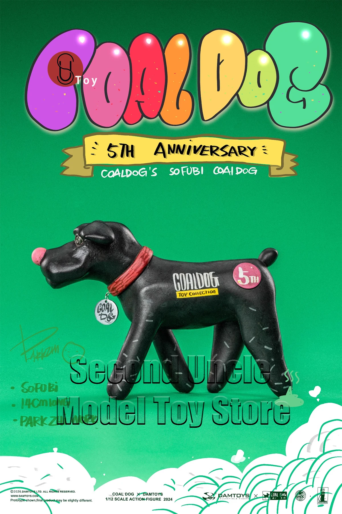 

DAMTOYS X CoalDog PES037 5th Anniversary Commemoration Coaldog’s dog 15cm Model figure Collectible Model Toys