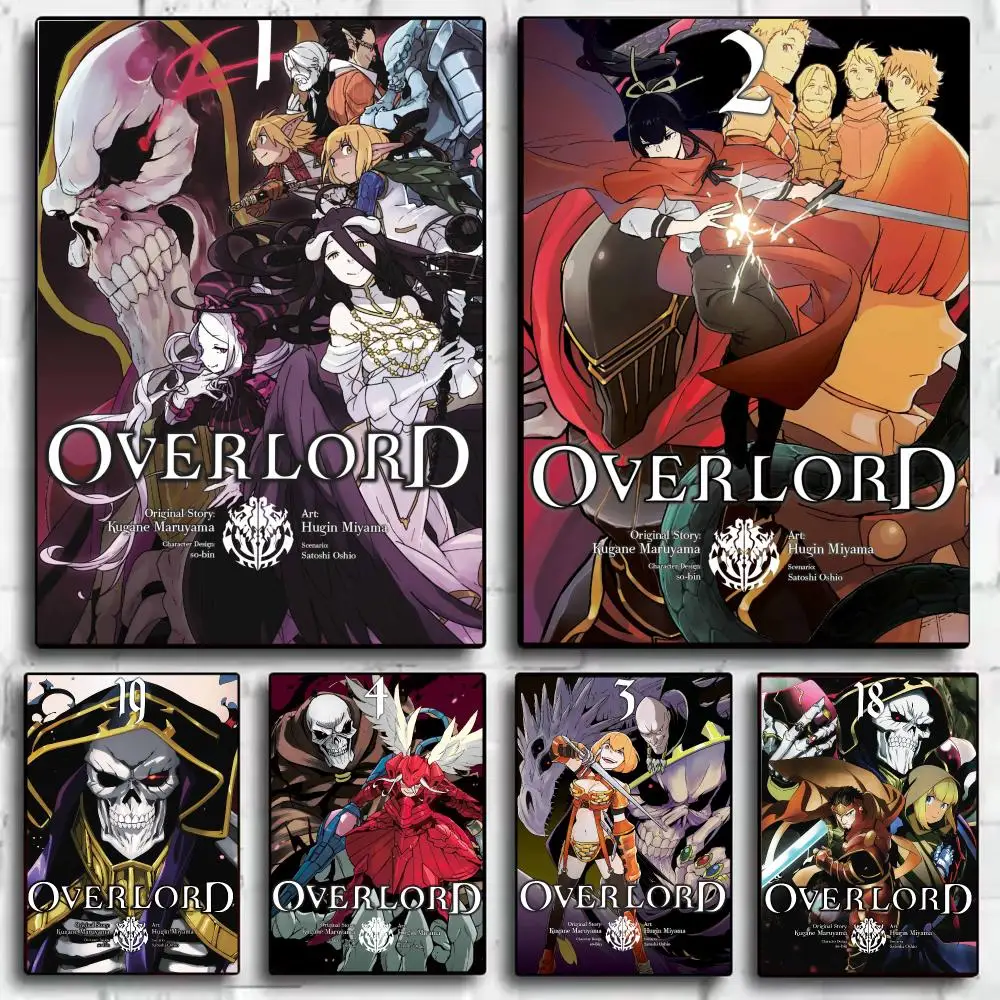 O-Overlord The Undead King Poster Wall Art Prints for Bedroom Living Room Office Home Decoration Hanging Artwork Gift