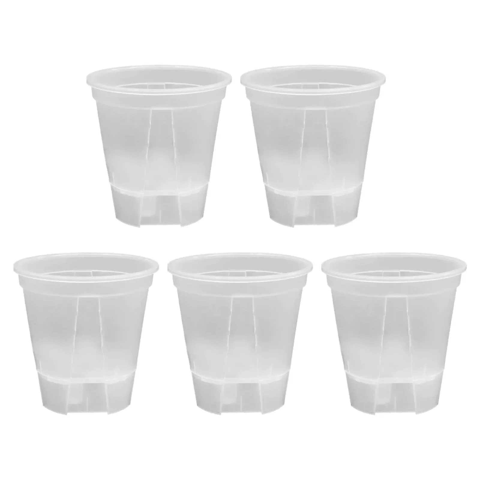 

Home Decor Plant Care Flower Pot Effective Drainage Flower Pots Transparent Pot Versatile Use Weather Resistant