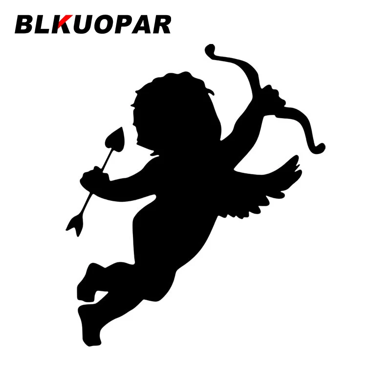 

BLKUOPAR Humorous Cupid Car Stickers Occlusion Scratch Decal Car Door Protector Personality Sunscreen Vinyl Cartoon Decoration