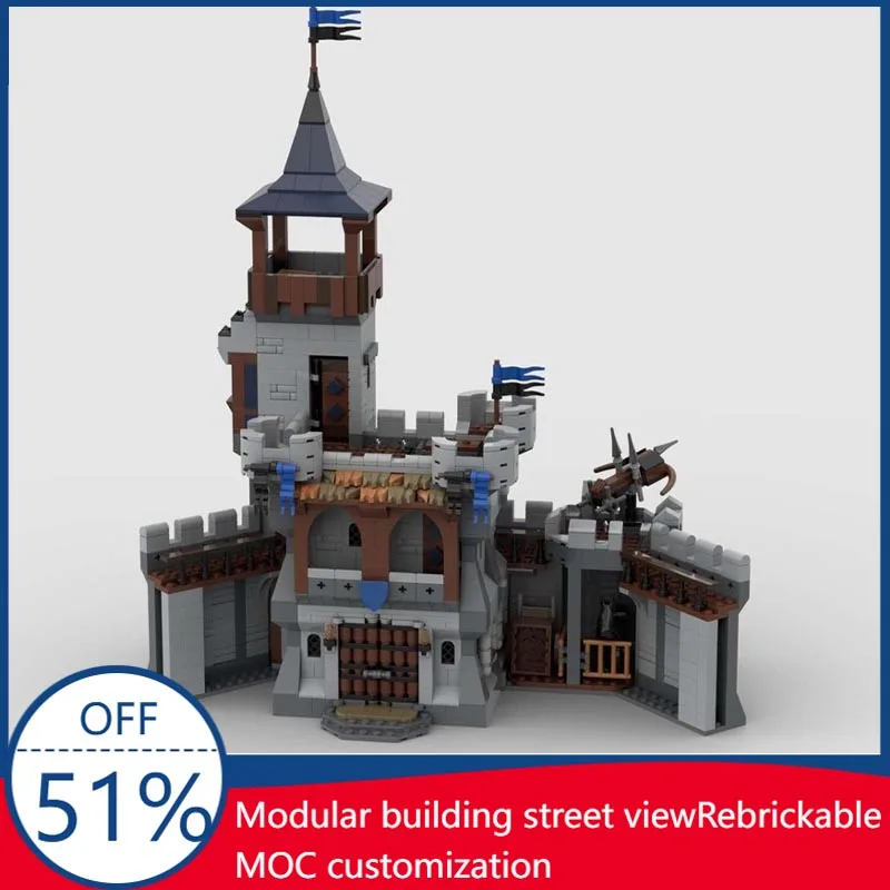 1772PCS The Stronghold Castle Part Two Medieval Fortress MOC Model Custom Blocks DIY Assembly Educational Toy Fans Display Gift