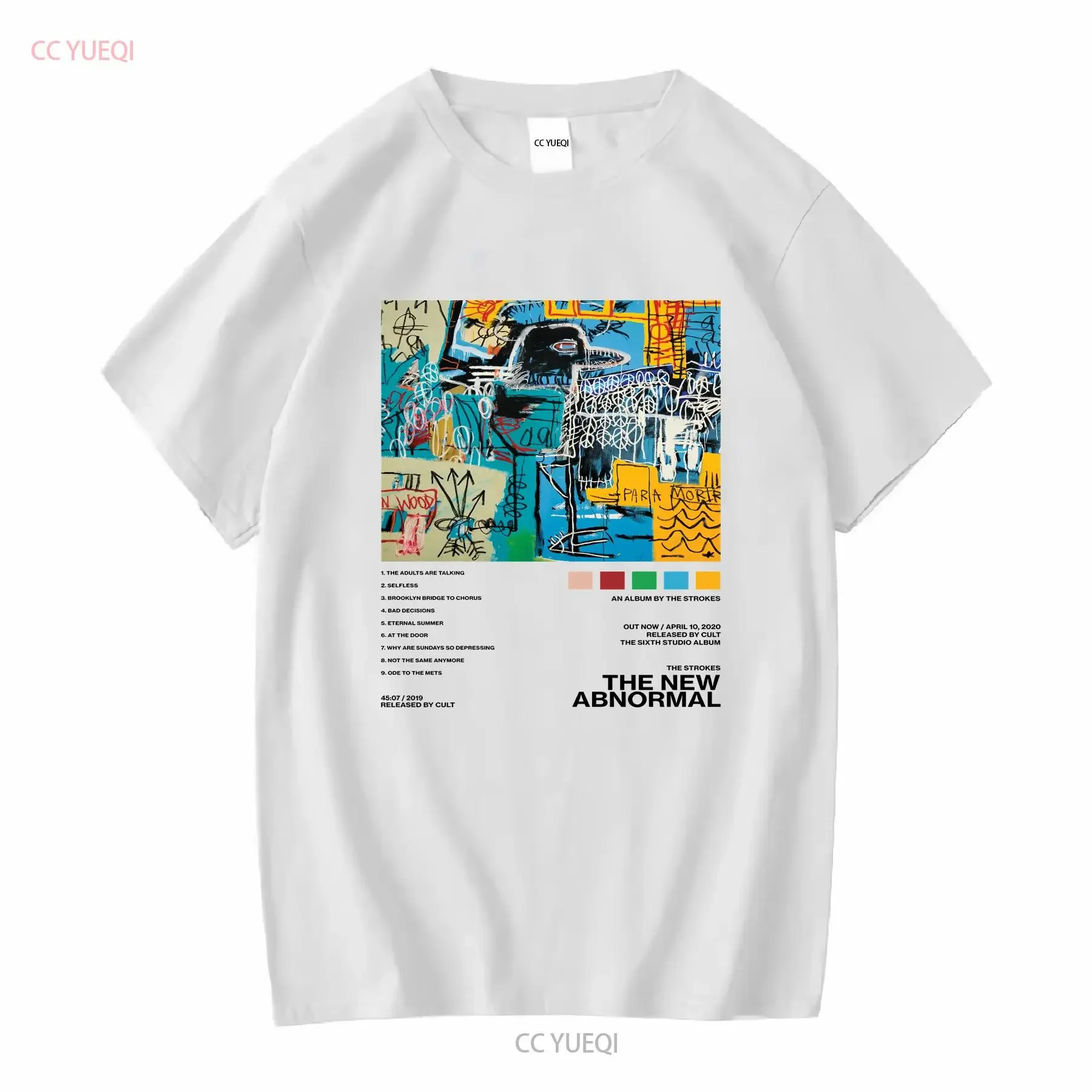 The Strokes New Abnormal Album TracklisT T Shirt long or short sleeves vintage Washed designer clothes Stylish homme