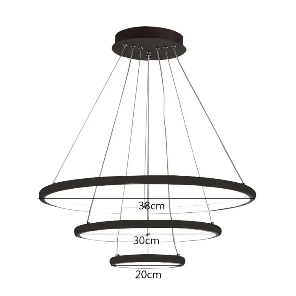 

Hanging Light Adjustable LED Pendant Chandelier High Brightness Ceiling Lamp for Living Room Bedroom Decoration