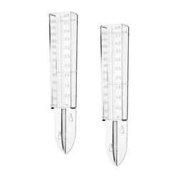 1/2/4pcs Plastic Rain Gauge Clear Rain Water Meter Measuring Device For Home Plants Park Garden Lawn
