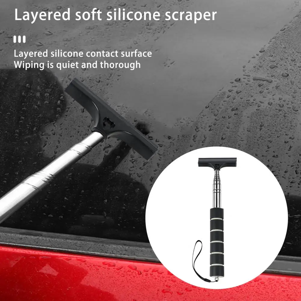 

Car Tool Portable Retractable Car Mirror Squeegee with Non-slip Handle for Handheld of Rearview Mirrors Wiper Tool Rearview