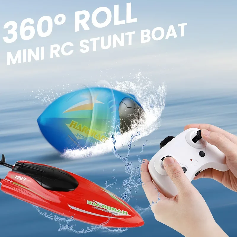 

JJRC Радиоуправляемая лодка 2,4G, трюковые лодки с дистанционным управлением, электрический скоростной катер на 360 градусов, водонепроницаемый корабль, детские водные игрушки для мальчиков