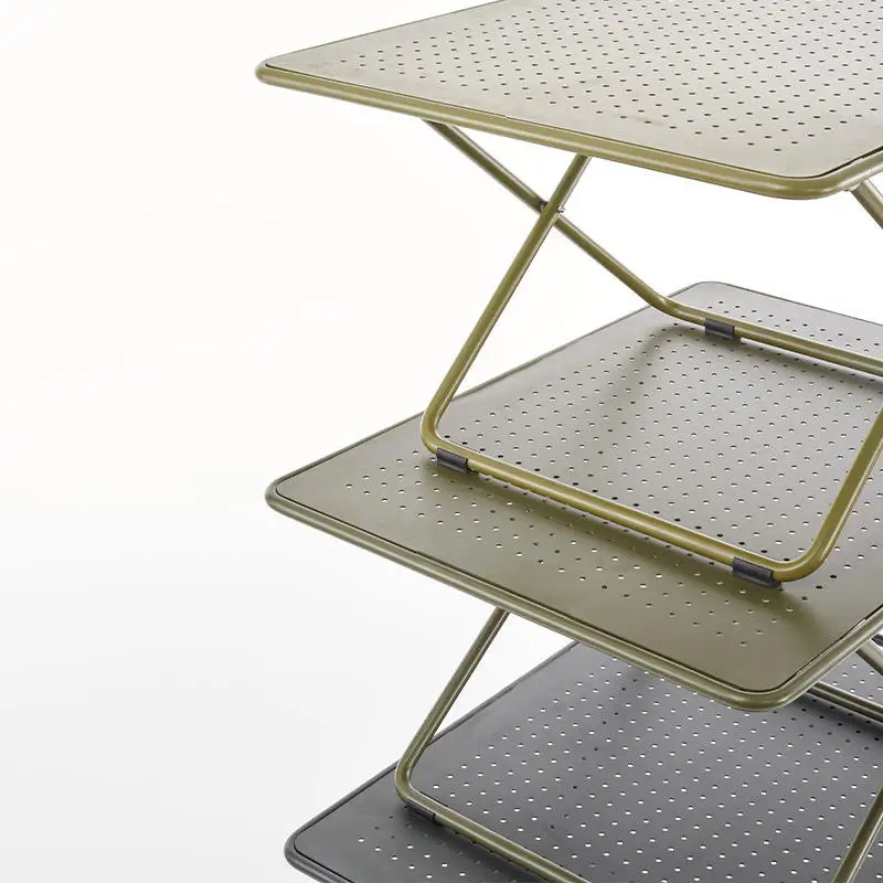 High Quality Large Size Folding Storing Outdoor Camping Table Aluminum Alloy Made Stable Practical Picnic Gathering Table
