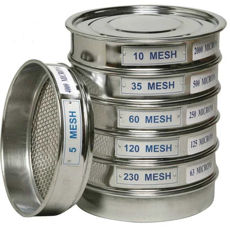 

Diameter 10cm 15cm 20cm 30cmStainless Steel Mesh Sieve Set/soil Sieve Set