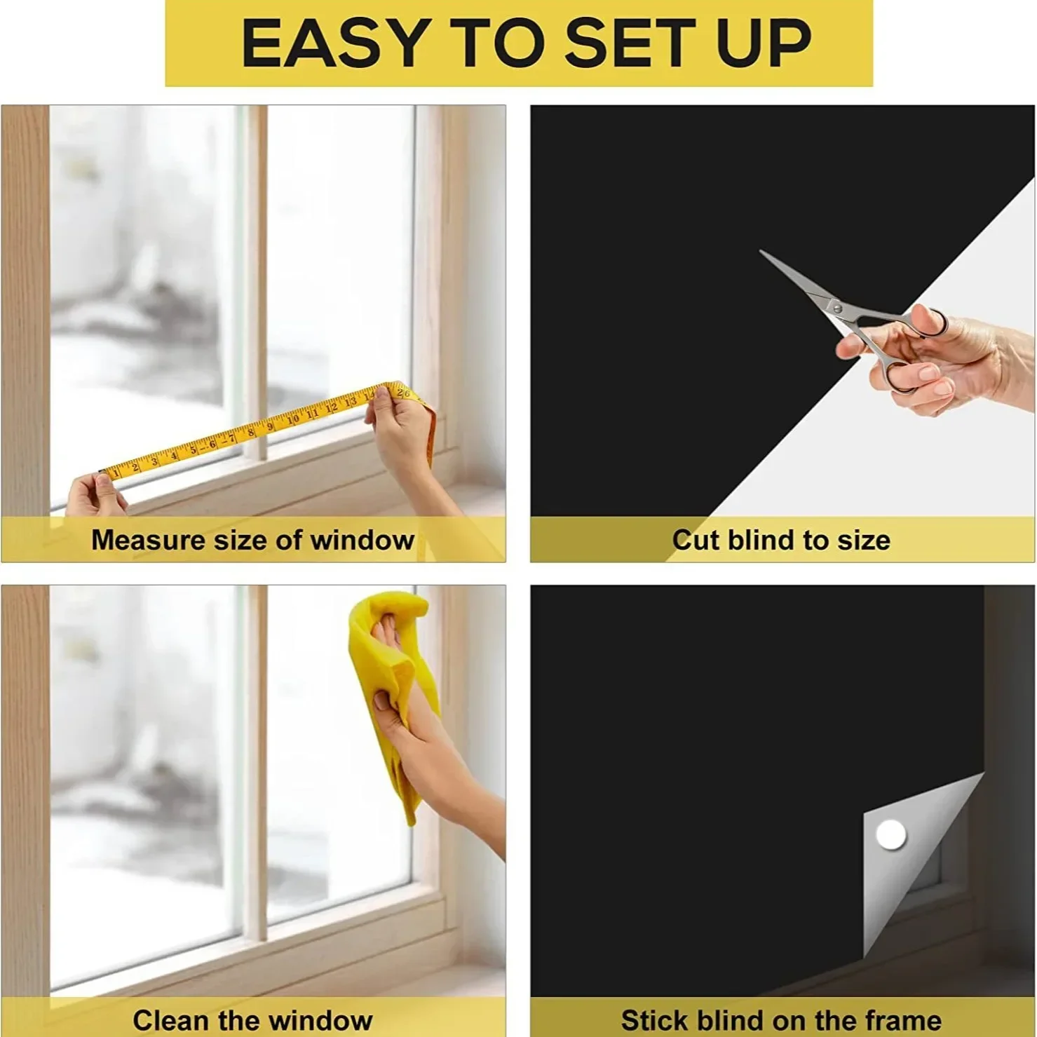 ม่านบังแสงแบบติดเอง DIY ไม่ต้อ - Home Decor Window Blinds บทวิจารณ์และราคา