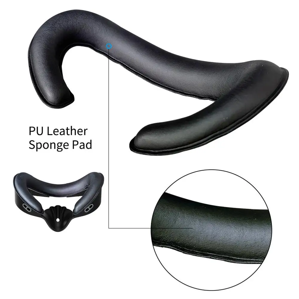 New Comfortable Adjustable Facial Replacement PU Leather Foam Bracket For Meta 3S Interface Pad Cushion VR Accessorie A8Z0