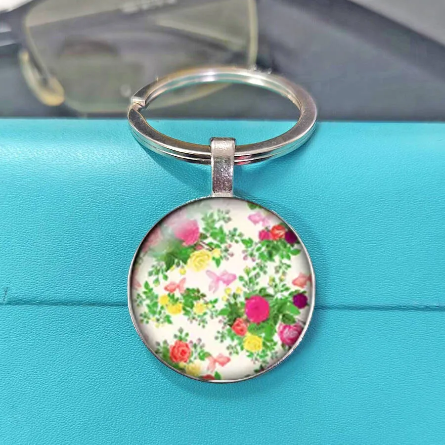 Cream Base Retro Rose Pendant, Versatile Ornament For School Bag, Purse, Scrapbooking, Bridesmaid & Birthday Souvenir