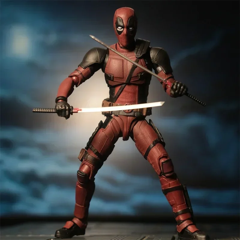 SHF Deadpool Action Figure Anime ML Legends Figuras Manga Figurine Toys GK Statue Model Ornaments Peripheral Gift for Children