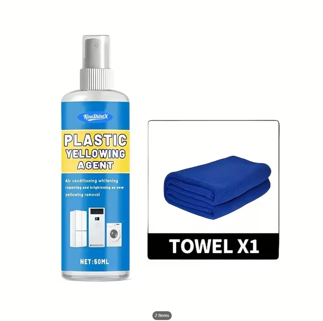 Plastic Cleaner Spray, for Air Conditioner Panels, Appliances and Electronic Equipment – Restores Gloss, Prevents Fading, Safe f