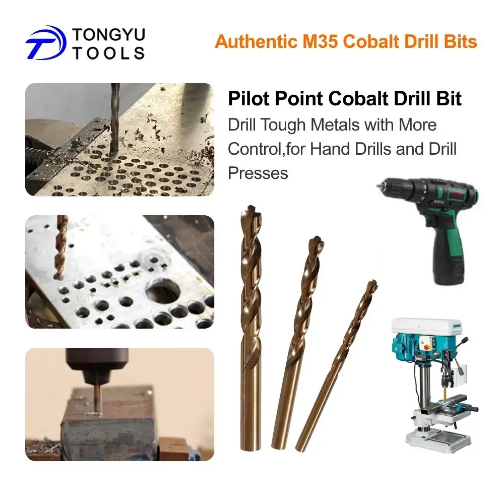 Kobaltbohrer 1-13mm M35 HSS Co5% Pilot Point Jobber Spiralbohrer für Edelstahl und Hartmetall – Detail 7