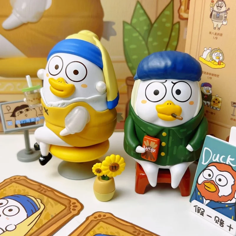 

Duckyo Friends Museum Series Mystery Box Blind Box Collection Action Figures Cute Toy Creative Gift Duck Ornament