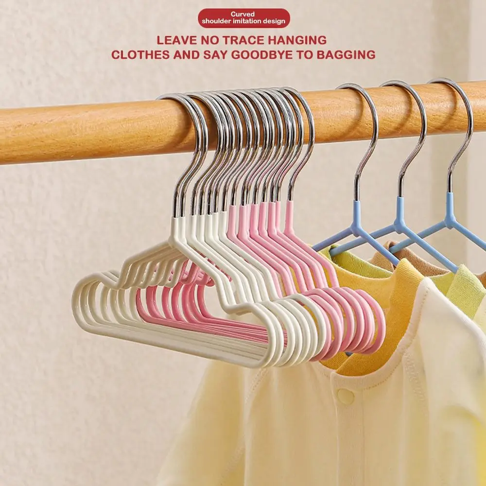 10PCS New Solid Color Pet Hanger Non-slip Metal Mini Coat Hanger DIY Special Display Rack Mini Pet Store