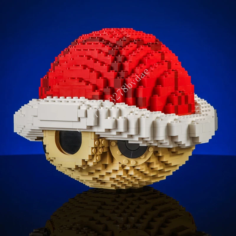 1326PCS MOC Life-Sized Sculpture Series Red Shell Mega Figure Model Custom Puzzle Education Birthday DIY Creative Assembly Gifts