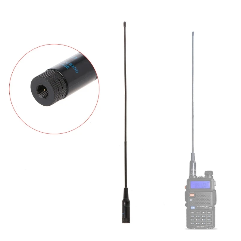 Universal Handheld Radio Antenna VHF/UHF SMA-Male for BaofengUV-5R RH-771 Dual Band Walkie Talkies Antenna