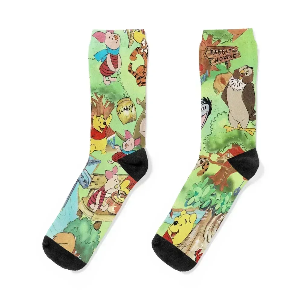 

WP 2 Socks gift bright garter sports stockings with print Socks Man Women's