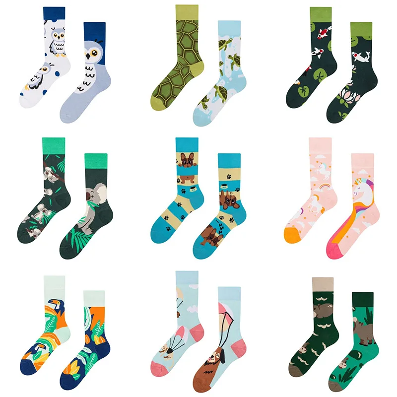 

Креативные забавные мультяшные животные, шикарные носки AB Trend, милые хлопковые носки унисекс для женщин и мужчин в стиле Харадзюку, новинка, носки для скейтборда