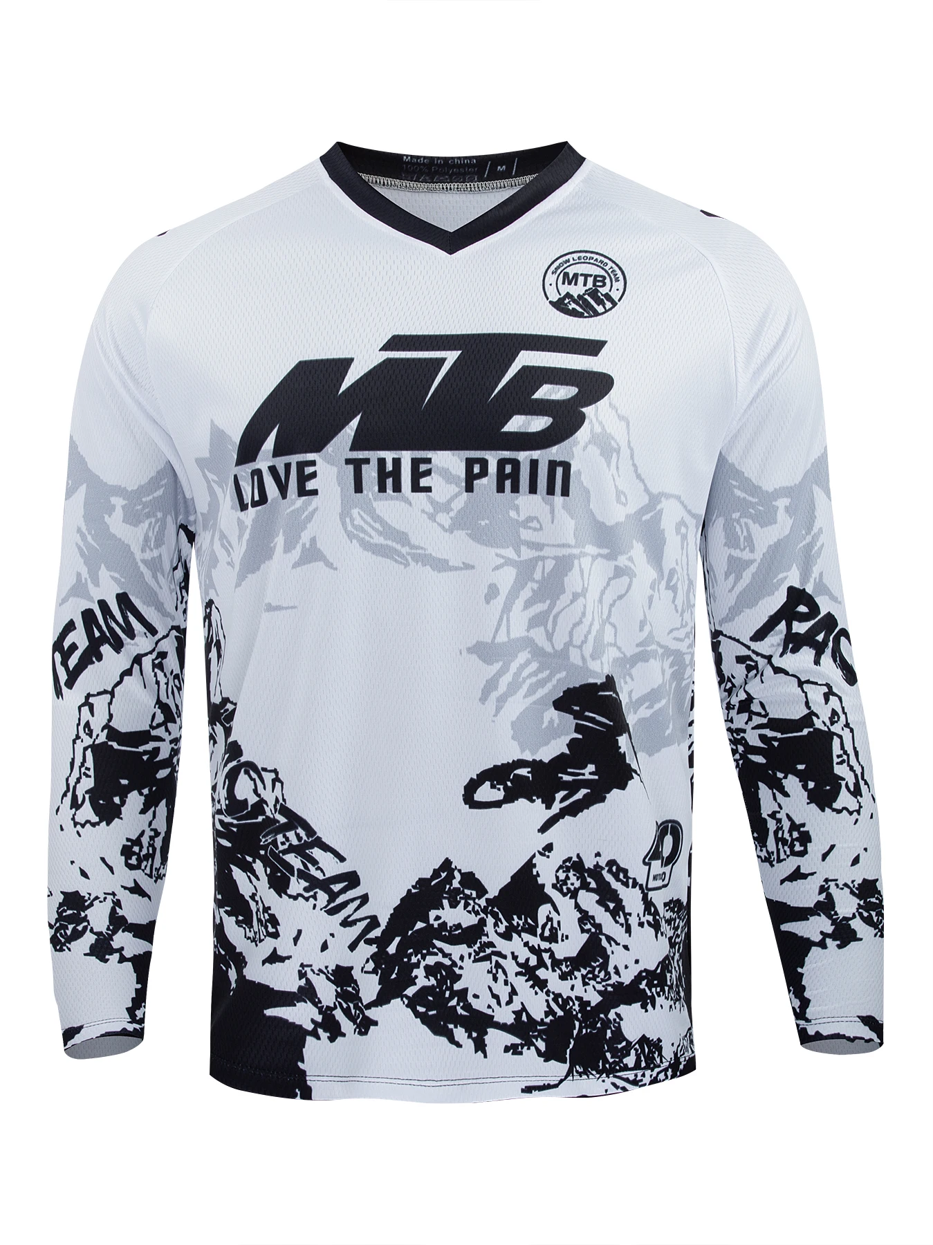 Downhill-Trikot Herren Langarm Downhill-Trikot Radsport-Trikot Country Mountain Bike Racing T-Shirt Fahrrad Motorrad Trikot